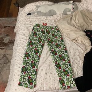 Cozy grinch pajama pants
